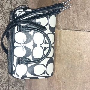 Coach Rowan Satchel in Perforated Signature Leather